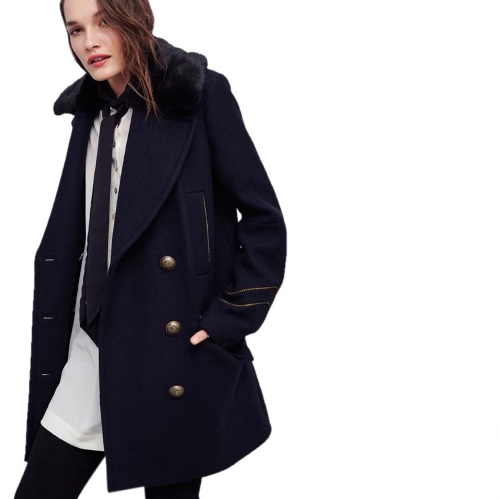 SOLD 🚫 Stingray Leather Cashmere Coat